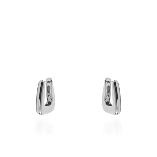 Σκουλαρίκια κρίκοι Mar and Mar Nerine (Silver) από ανοξείδωτο ατσάλι