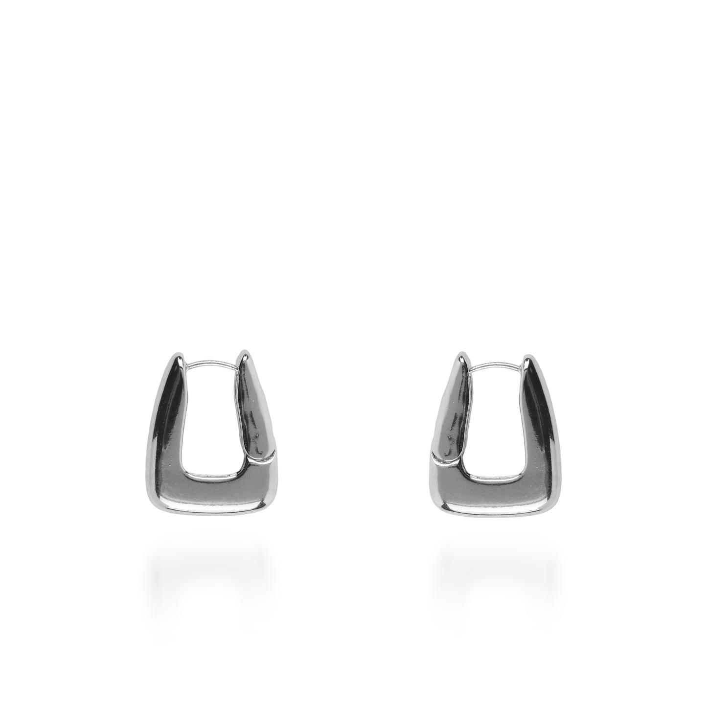 Σκουλαρίκια κρίκοι Mar and Mar Nerine (Silver) από ανοξείδωτο ατσάλι