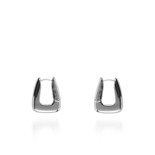 Σκουλαρίκια κρίκοι Mar and Mar Nerine (Silver) από ανοξείδωτο ατσάλι