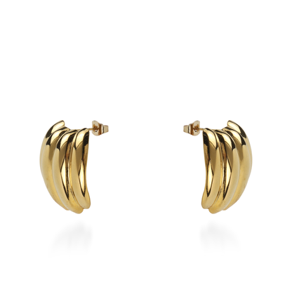 Σκουλαρίκια καρφωτά Mar and Mar Benilia από ανοξείδωτο ατσάλι