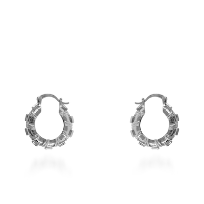 Σκουλαρίκια κρίκοι Mar and Mar Camoria από ανοξείδωτο ατσάλι