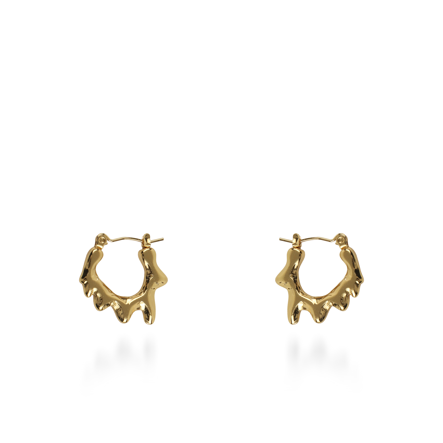 Σκουλαρίκια κρίκοι Mar and Mar Melted από ανοξείδωτο ατσάλι