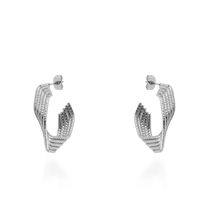 Σκουλαρίκια κρίκοι Mar and Mar Lysithea (Silver)