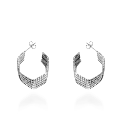 Σκουλαρίκια κρίκοι Mar and Mar Lysithea (Silver)