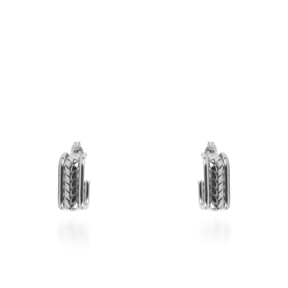 Σκουλαρίκια κρίκοι Mar and Mar Vespera από ανοξείδωτο ατσάλι