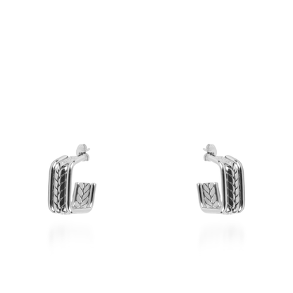 Σκουλαρίκια κρίκοι Mar and Mar Vespera από ανοξείδωτο ατσάλι