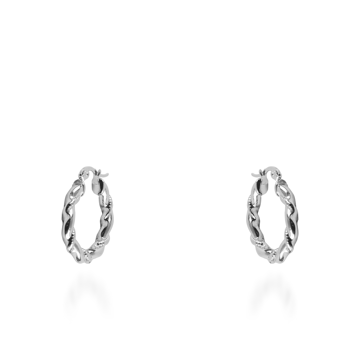 Σκουλαρίκια κρίκοι Mar and Mar Astria από ανοξείδωτο ατσάλι