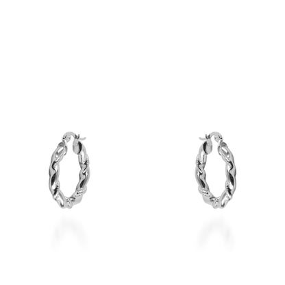 Σκουλαρίκια κρίκοι Mar and Mar Astria από ανοξείδωτο ατσάλι