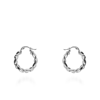 Σκουλαρίκια κρίκοι Mar and Mar Astria από ανοξείδωτο ατσάλι