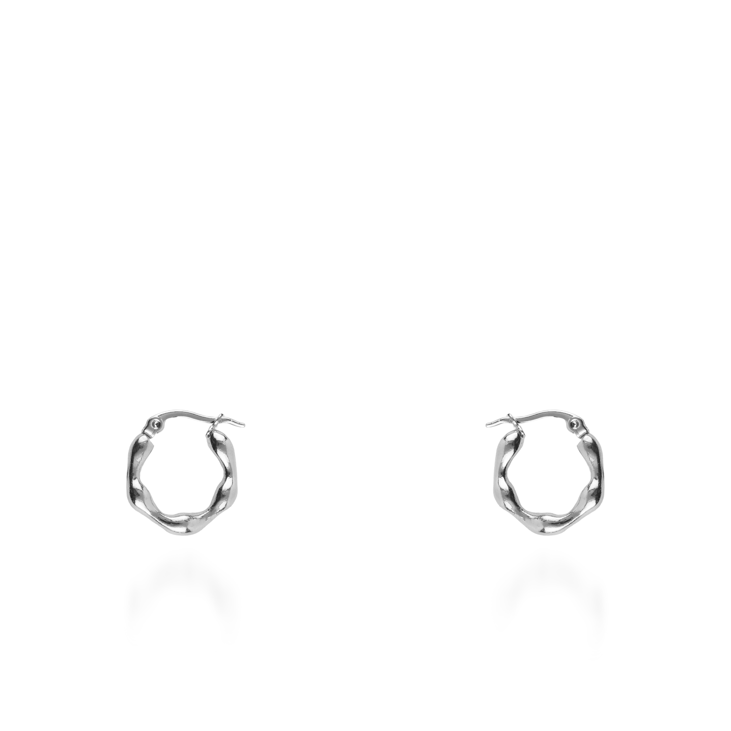 Σκουλαρίκια κρίκοι Mar and Mar Nerea από ανοξείδωτο ατσάλι