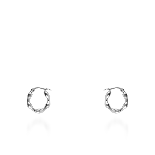 Σκουλαρίκια κρίκοι Mar and Mar Nerea από ανοξείδωτο ατσάλι