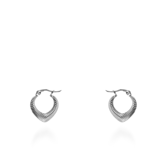 Σκουλαρίκια κρίκοι Mar and Mar Eline από ανοξείδωτο ατσάλι