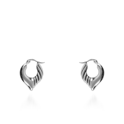 Σκουλαρίκια κρίκοι Mar and Mar Lysia από ανοξείδωτο ατσάλι