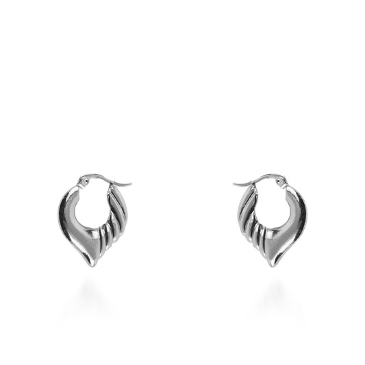 Σκουλαρίκια κρίκοι Mar and Mar Lysia από ανοξείδωτο ατσάλι