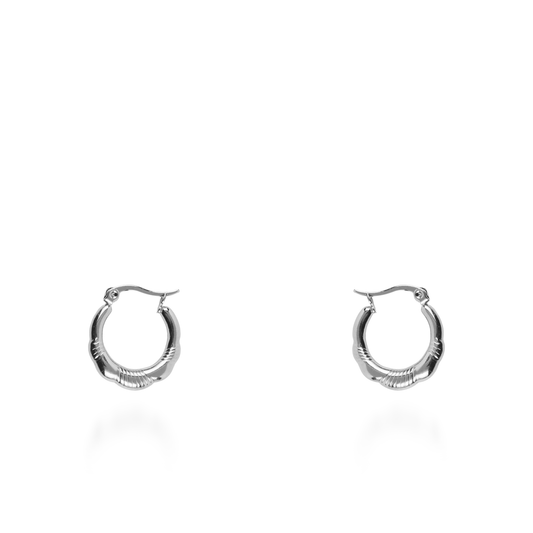 Σκουλαρίκια κρίκοι Mar and Mar Malin από ανοξείδωτο ατσάλι