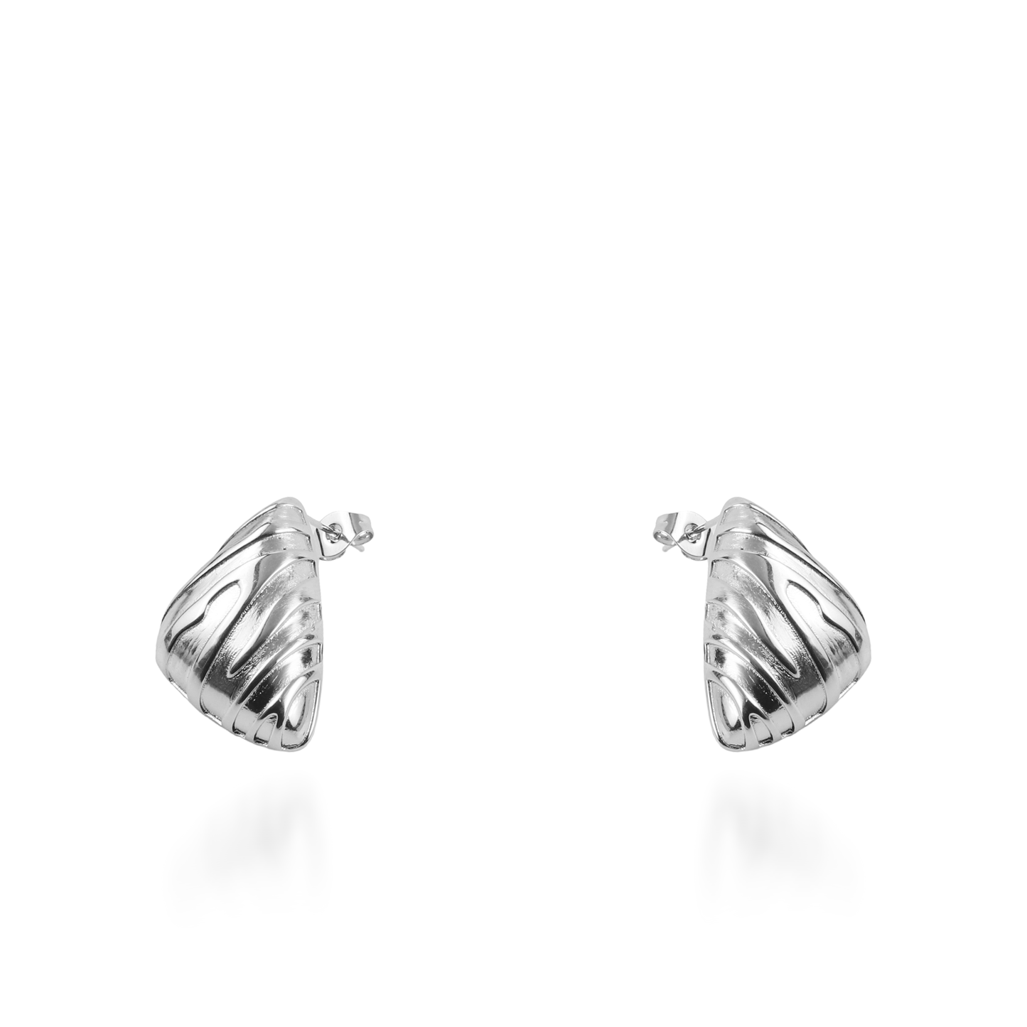 Σκουλαρίκια καρφωτά καρδιές Mar and Mar Aminy από ανοξείδωτο ατσάλι