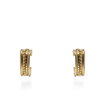 Σκουλαρίκια κρίκοι καρδιές Mar and Mar Amora από ανοξείδωτο ατσάλι