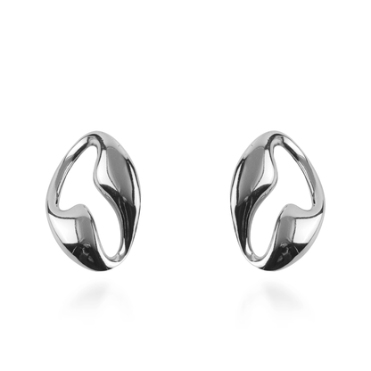 Σκουλαρίκια καρφωτά Mar and Mar Eliany (Silver) από ανοξείδωτο ατσάλι