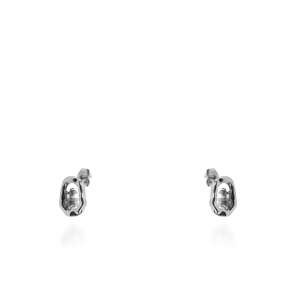 Σκουλαρίκια καρφωτά με ζιργκόν Mar and Mar Xeny από ανοξείδωτο ατσάλι