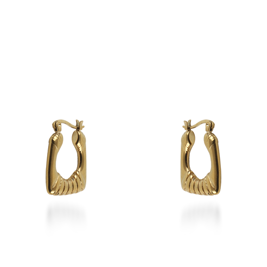 Σκουλαρίκια κρίκοι Mar and Mar Kynia από ανοξείδωτο ατσάλι