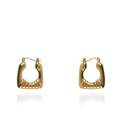 Σκουλαρίκια κρίκοι Mar and Mar Kynia από ανοξείδωτο ατσάλι