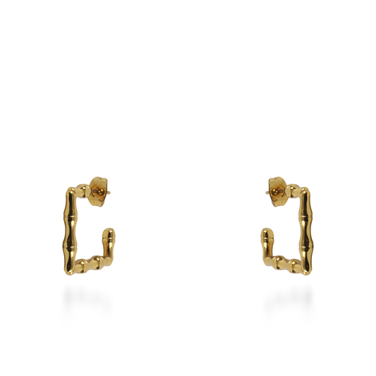 Σκουλαρίκια κρίκοι Mar and Mar Fylia από ανοξείδωτο ατσάλι