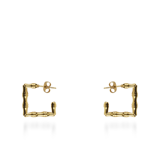 Σκουλαρίκια κρίκοι Mar and Mar Fylia από ανοξείδωτο ατσάλι