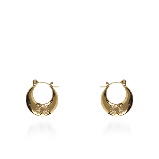 Σκουλαρίκια κρίκοι Mar and Mar Seina από ανοξείδωτο ατσάλι