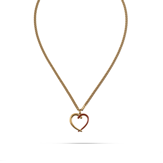 Κολιέ με καρδούλα Mar and Mar Carine από ανοξείδωτο ατσάλι