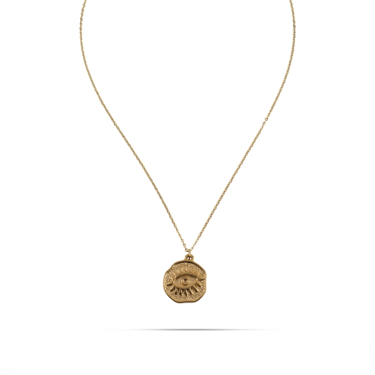 Κολιέ με ματάκι Mar and Mar Solis από ανοξείδωτο ατσάλι