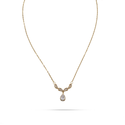 Κολιέ με πέτρες ζιργκόν Mar and Mar Lyrsia από ανοξείδωτο ατσάλι