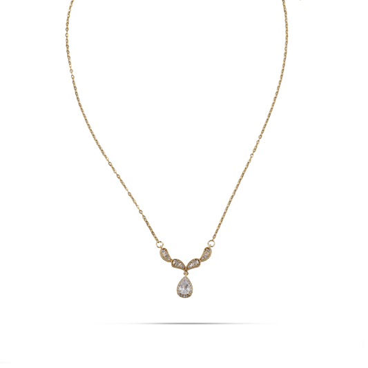 Κολιέ με πέτρες ζιργκόν Mar and Mar Lyrsia από ανοξείδωτο ατσάλι