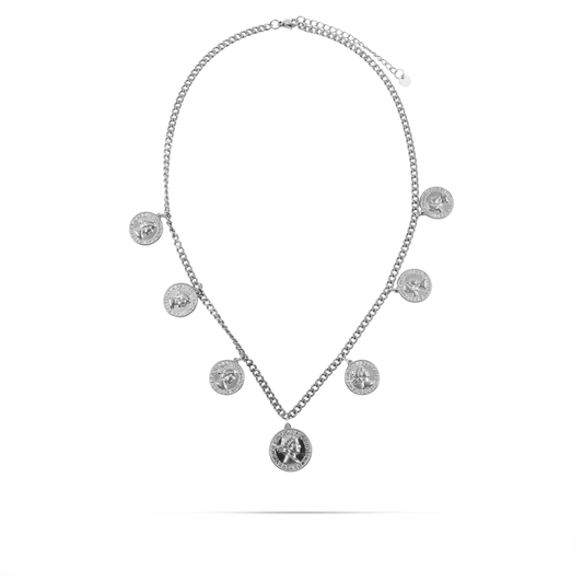 Κολιέ με φλουριά Mar and Mar Imperia (Silver) από ανοξείδωτο ατσάλι