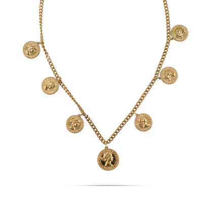 Κολιέ με φλουριά Mar and Mar Imperia από ανοξείδωτο ατσάλι