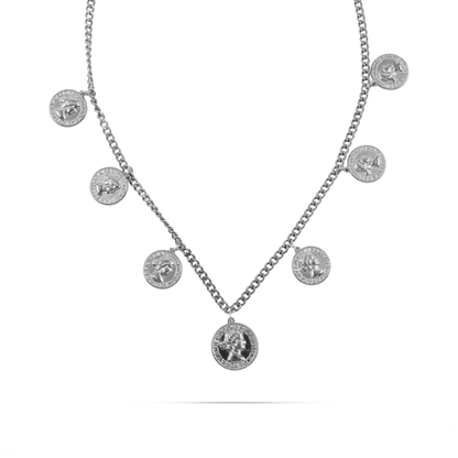 Κολιέ με φλουριά Mar and Mar Imperia (Silver) από ανοξείδωτο ατσάλι