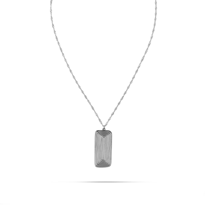 Κολιέ με μενταγιόν tab Mar and Mar Nectyn από ανοξείδωτο ατσάλι