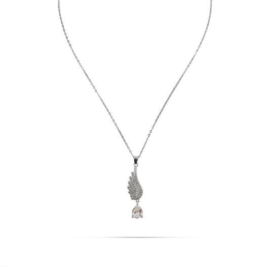 Κολιέ με πέτρες ζιργκόν Mar and Mar Seraphia (Silver) από ανοξείδωτο ατσάλι