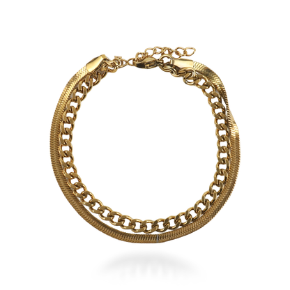 Αλυσίδα διπλή χεριού Mar and Mar Deliny από ανοξείδωτο ατσάλι