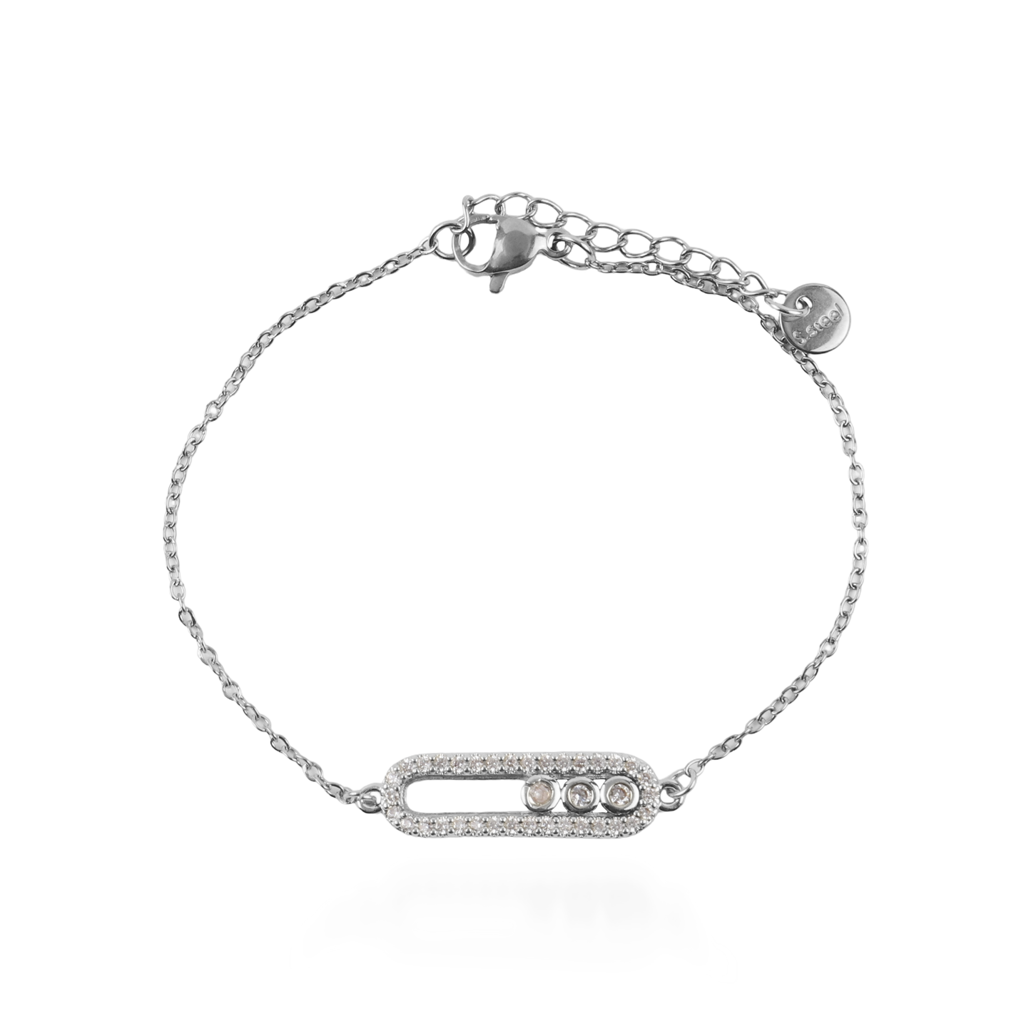 Βραχιόλι χεριού Mar and Mar Palvia Sparkle (Silver) από ανοξείδωτο ατσάλι