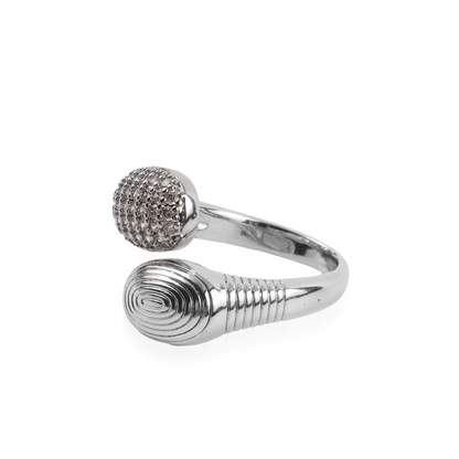 Γυναικείο δαχτυλίδι με πέτρες ζιργκόν Mar and Mar Carina από ανοξείδωτο ατσάλι