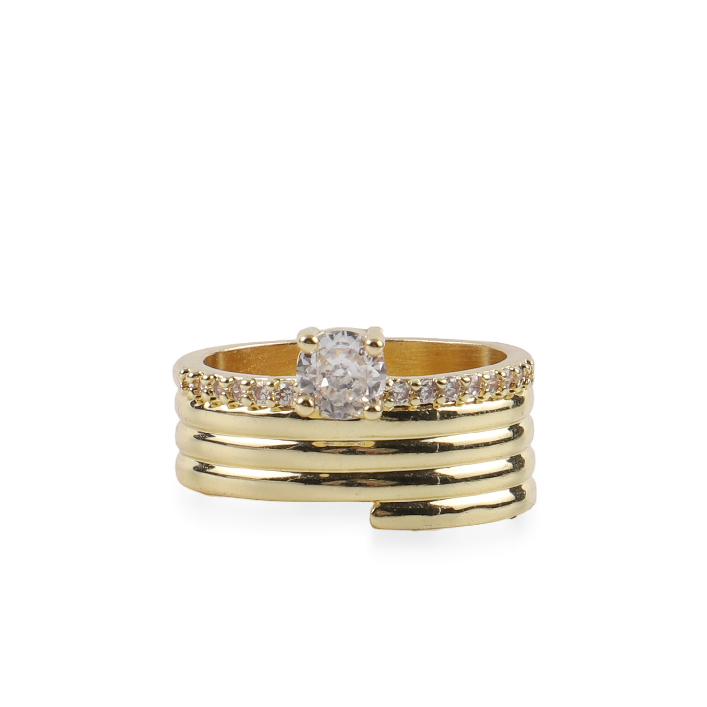 Γυναικείο δαχτυλίδι με πέτρες ζιργκόν Mar and Mar Acrylin