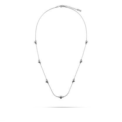 Κολιέ με καρδιές ζιργκόν Mar and Mar Amircy από ανοξείδωτο ατσάλι