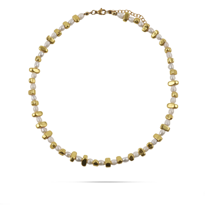 Κολιέ με μαργαριτάρια νερού Mar and Mar Nereis από ανοξείδωτο ατσάλι