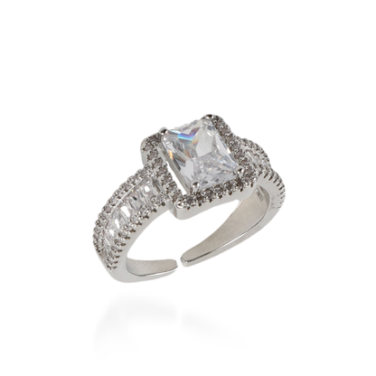 Γυναικείο δαχτυλίδι μονόπετρο με πέτρες ζιργκόν Mar and Mar Danlia