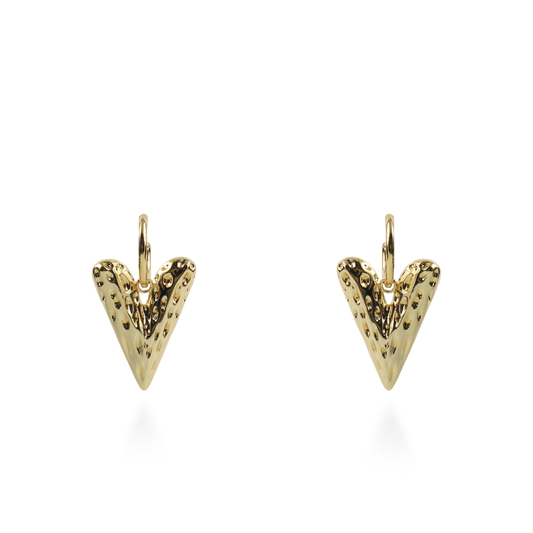 Σκουλαρίκια κρεμαστά με καρδιές Mar and Mar Lovilla από ανοξείδωτο ατσάλι