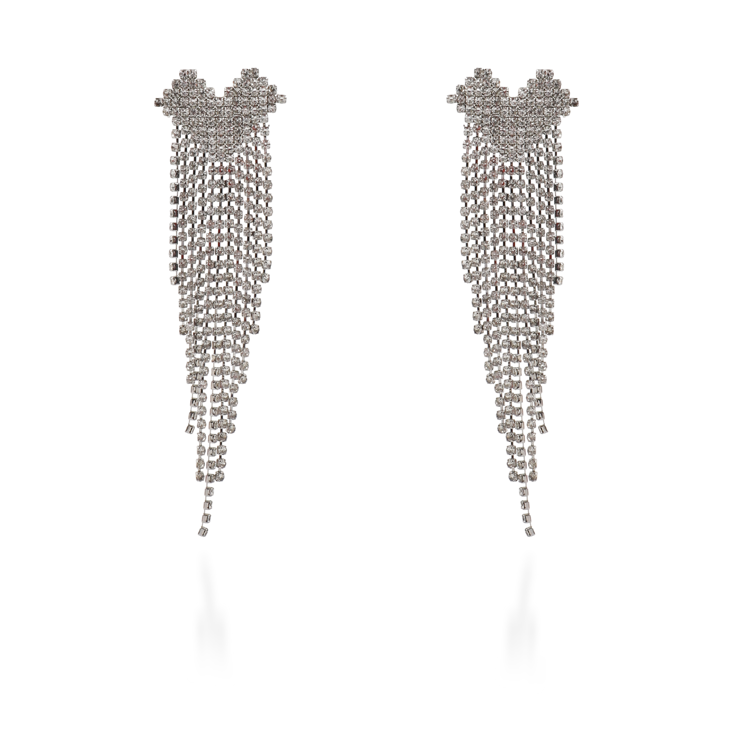 Σκουλαρίκια κρεμαστά με ζιργκόν Mar and Mar Dazzle (Silver)