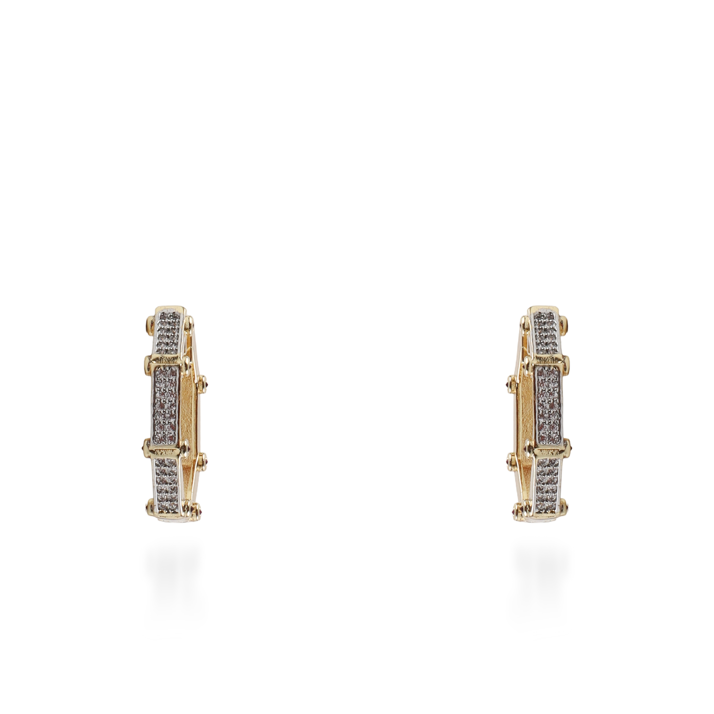 Σκουλαρίκια κρίκοι με ζιργκόν Mar and Mar Stellar