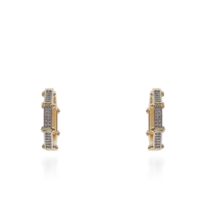 Σκουλαρίκια κρίκοι με ζιργκόν Mar and Mar Stellar