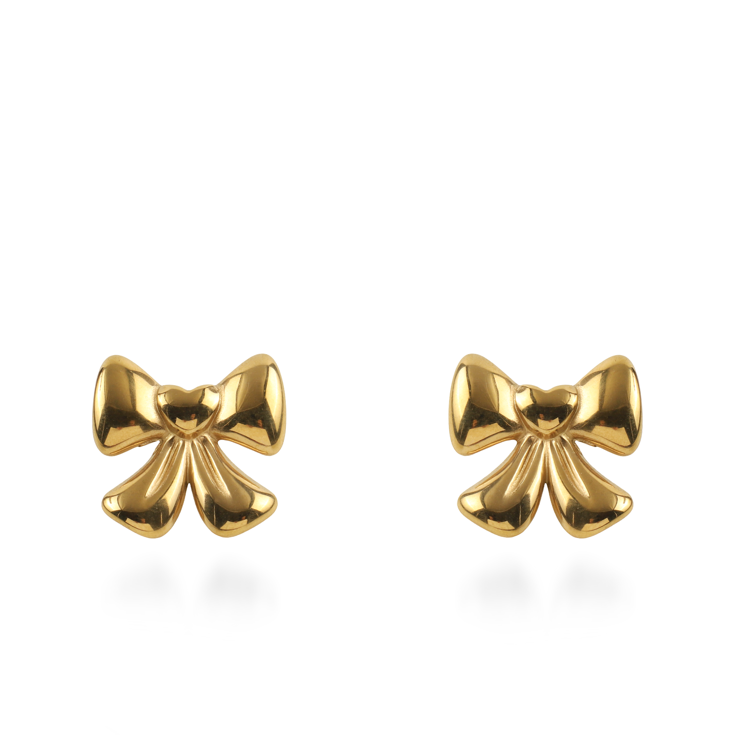 Σκουλαρίκια καρφωτά φιογκάκια Mar and Mar Ribbon Love από ανοξείδωτο ατσάλι