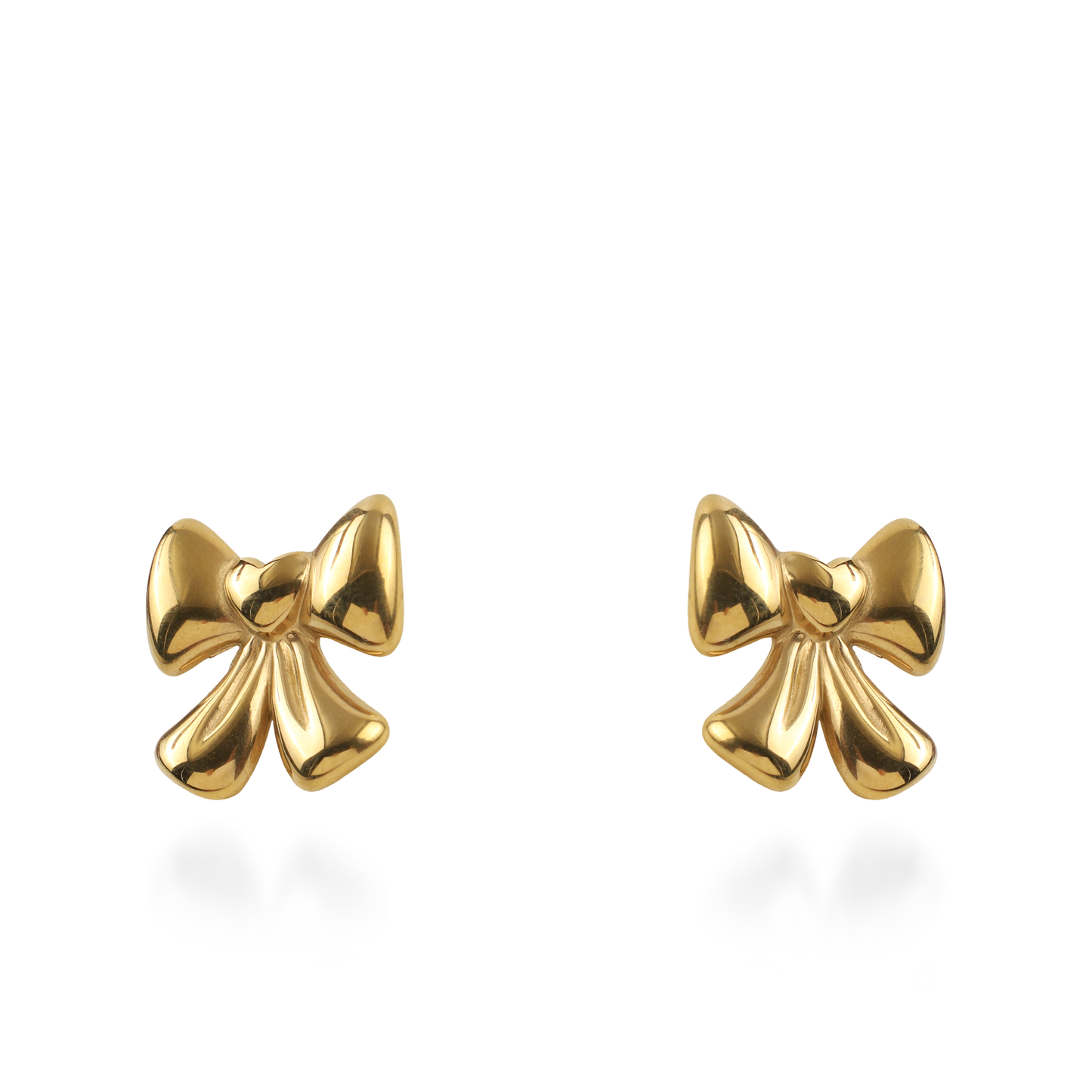 Σκουλαρίκια καρφωτά φιογκάκια Mar and Mar Ribbon Love από ανοξείδωτο ατσάλι